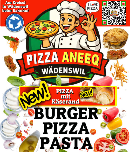 www.Pizza-Aneeq.ch  (Vormals Nunzios-Pizza) - .Pizza-Aneeq.ch -Tel 044 594 11 00 - NEU Italianita in Wädenswil - echte italienische Pizza - alles frisch hausgemacht - Pizza Wädenswil Italien - Lieferorte: Wädenswil, Au, Richterswil, Horgen, Samstagern, Sc